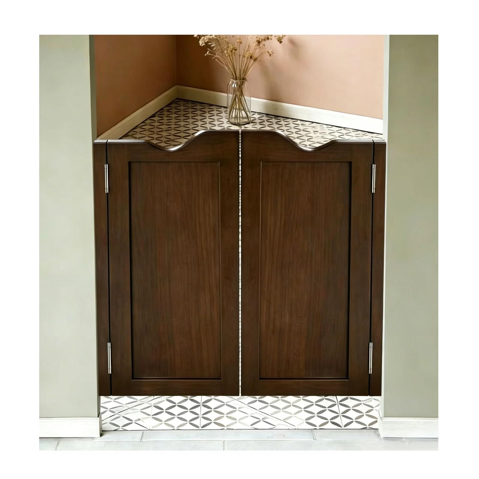 Porte battante bois massif 70x90 pour séparation de cuisine bar et entrée escalier