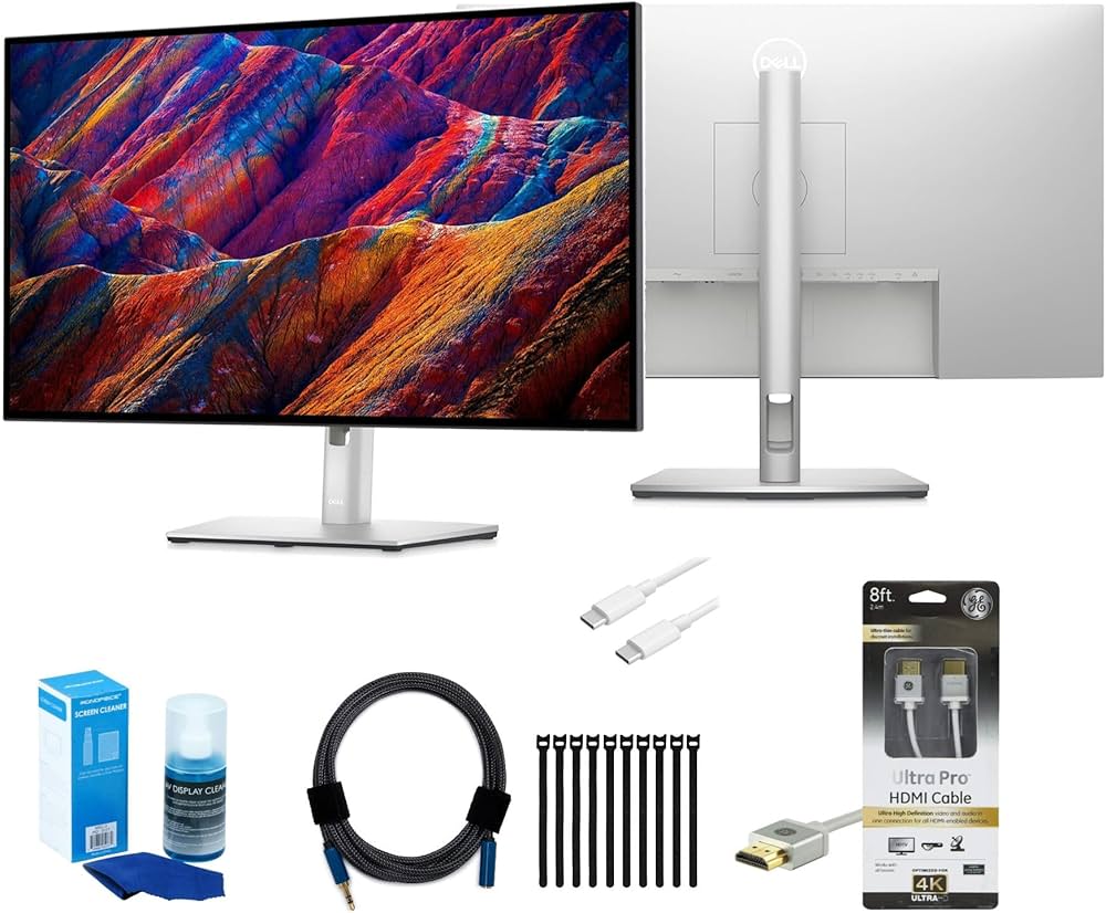 【美品】Dell 27インチ 4K USB-C対応 モニター U2723QE Dell UltraSharp 27 Inch 4K USB-C Hub Computer Monitor