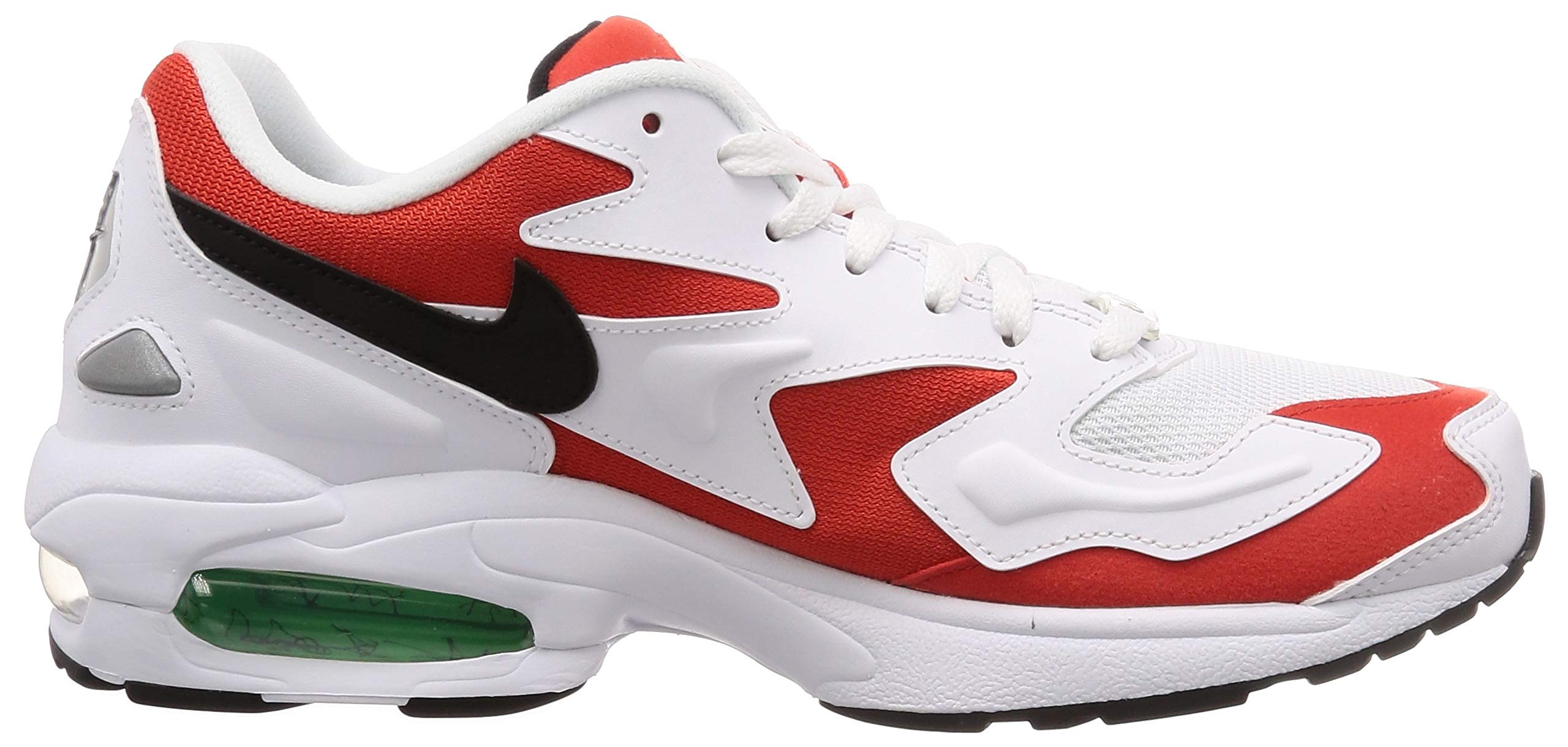 NIKE Męskie buty lekkoatletyczne Air Max2, 46, Biały czarny i niebieski