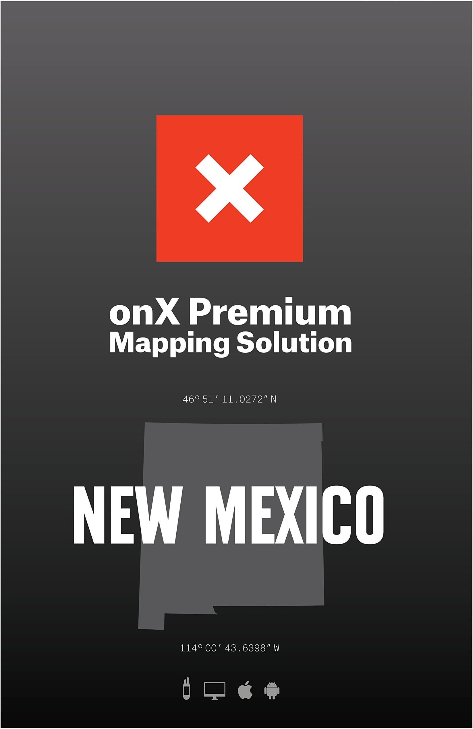 onX: New Mexico Hunting Map for Garmin GPS - Hunt Chip with Public & Private Land Ownership - Hunting Units - Includes Premium Membership for onX Hunting App for iPhone, Android & Web