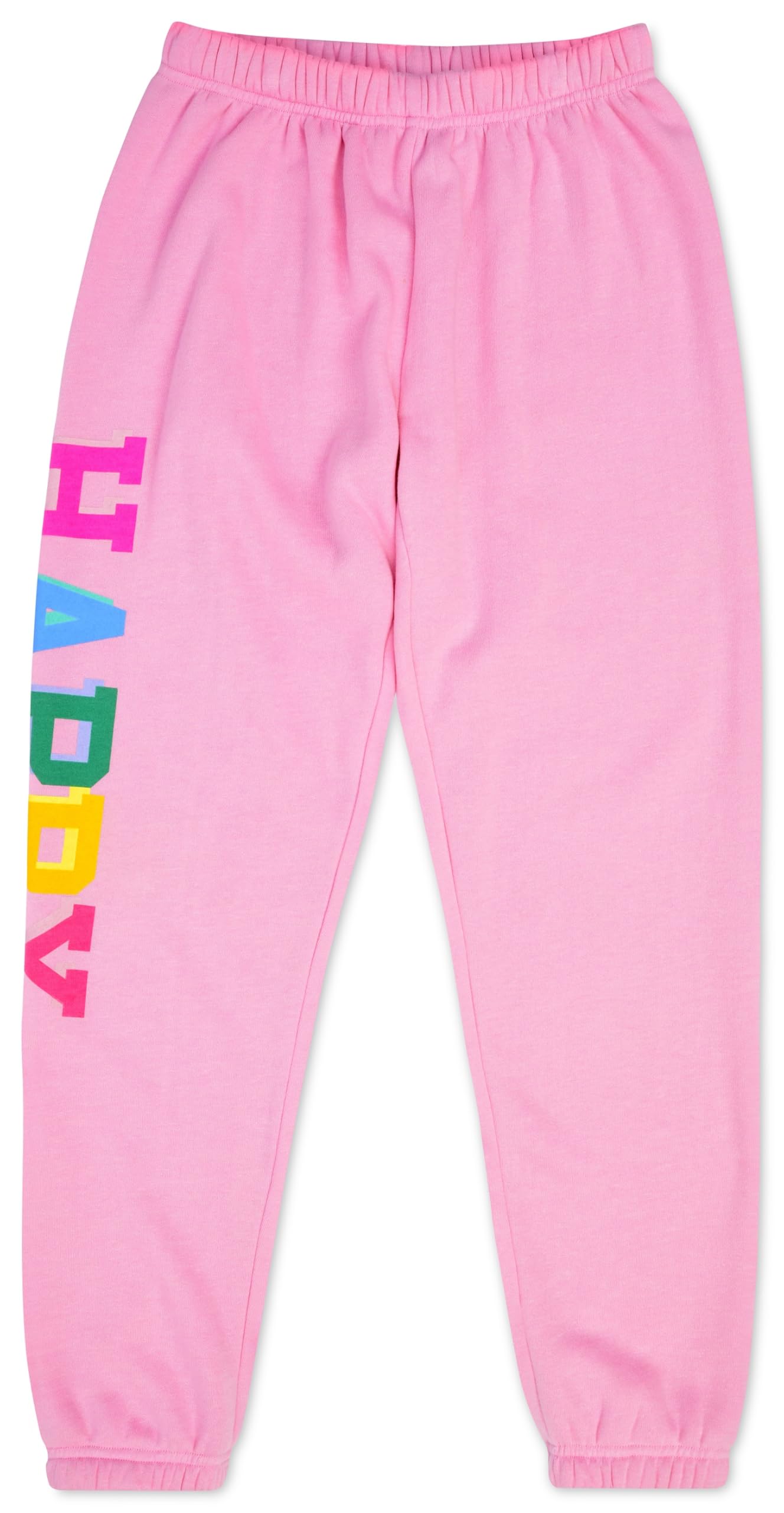 iscream Big Girls morbido Puff Fleece Fun Leg Print Sweatpant Collection