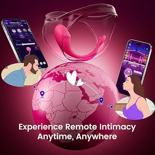 Miniatura 6 de ECRVOM Consolador vibrador portátil, juguetes sexuales con control de aplicación, vibradores de huevos con 10 vibraciones, recargable punto G,