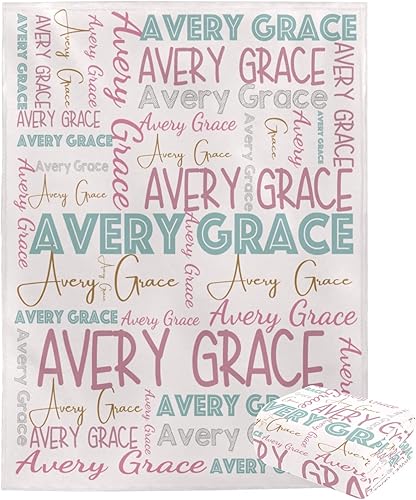 Miniatura 3 de Dr.TOUGH Manta personalizada con nombre para niños, manta personalizada con nombre de cumpleaños