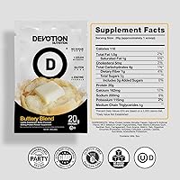 Vista 2 de Devotion Nutrition Polvo de Proteína Mezcla Sin Gluten, Apto para Dieta Cetogénica, Sin Azúcares Añadidos 1g MCT 20g Proteína de Suero