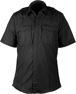 First Class 100% Polyester Short Sleeve Uniform Shirt – 4 Pocket, Breathable, Underarm & Yoke Mesh Vent, Lightweight Shirt