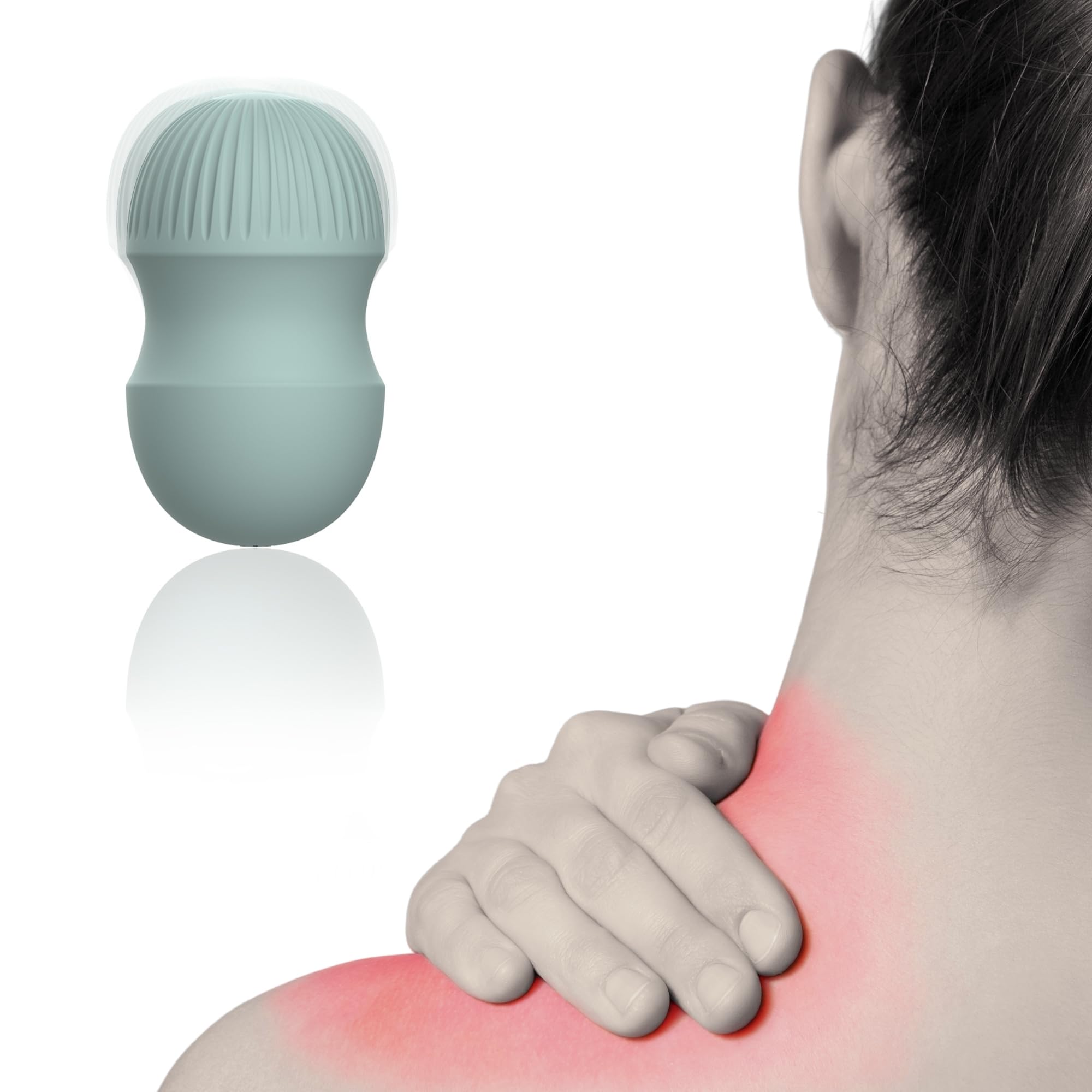 Palline vibranti elettriche portatili portatili portatili per massaggio miofasciale, terapia dei punti di innesco, nodi muscolari e terapia yoga, sollievo dal dolore e recupero muscolare di spalle