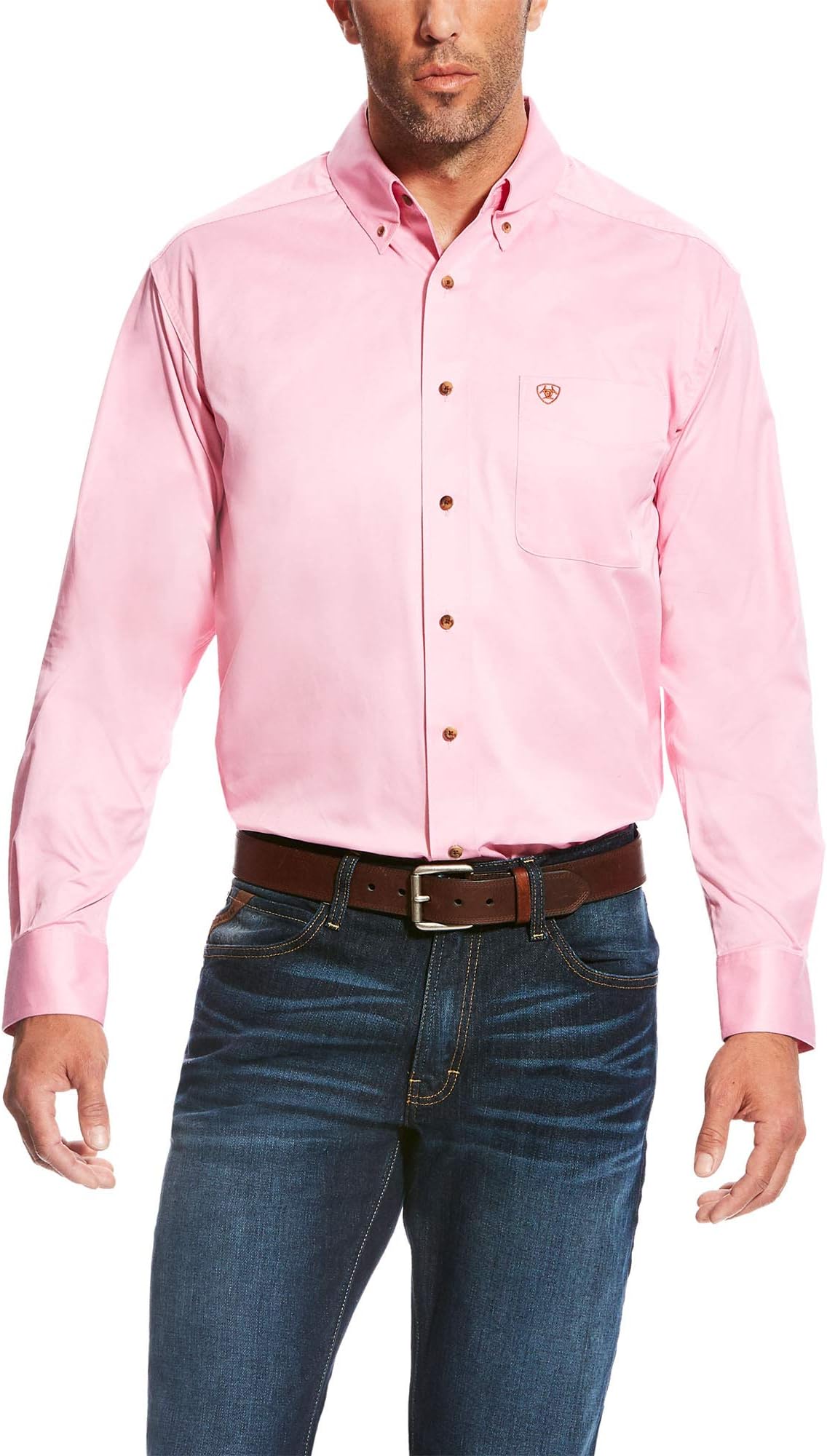 ARIAT Men Solid Twill Shirt-dotd