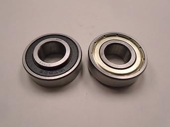 ONE NMD 87503-ZRS Bearing 17mm ID X 40mm OD X 12mm Width Outer Ring / 14mm Width Inner Ring Extended On One Side Picture Shows Both Sides of The Bearing BAB1