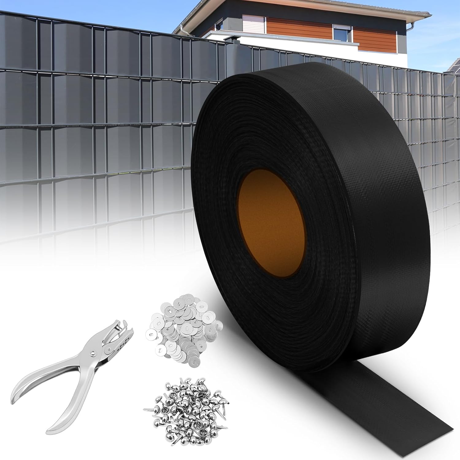 Amazon.com : Cinnvoice Chain Link Fence Privacy Tape 164 ft x 6 in ...
