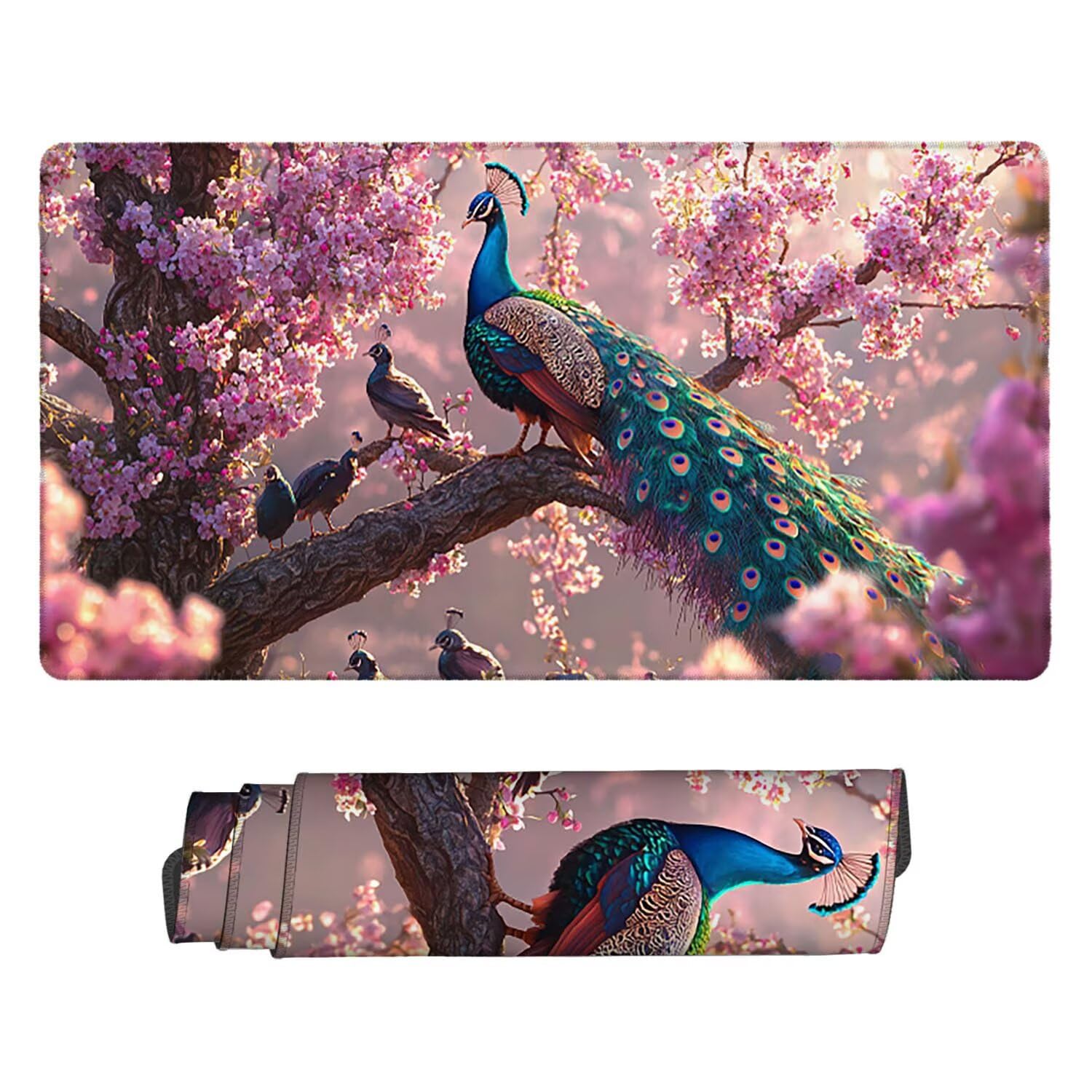 Podkładka pod mysz do gier, 1600 x 800 mm, XXL, duża gamingowa podkładka pod mysz, wodoodporna podkładka pod mysz, długa podkładka na biurko z przeszytymi krawędziami, mata na biurko z gumową podstawą