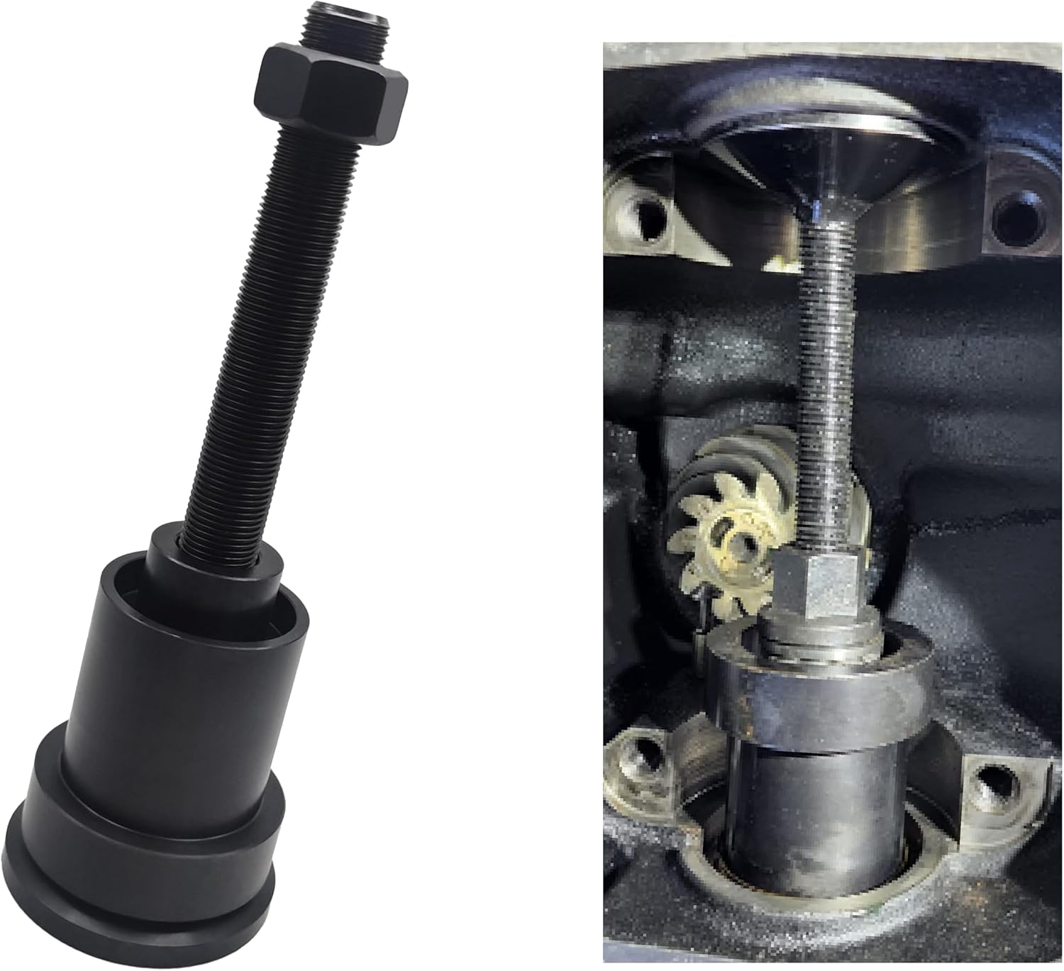 Inner Axle Side Seal Installation Tool For Dana 30/44/60 Axles Front Differentials. Compatible Jeep Dodge Ford Chevrolet Volvo GMC Isuzu Jaguar International Mercury With Thrust Bearing & Flange Nut