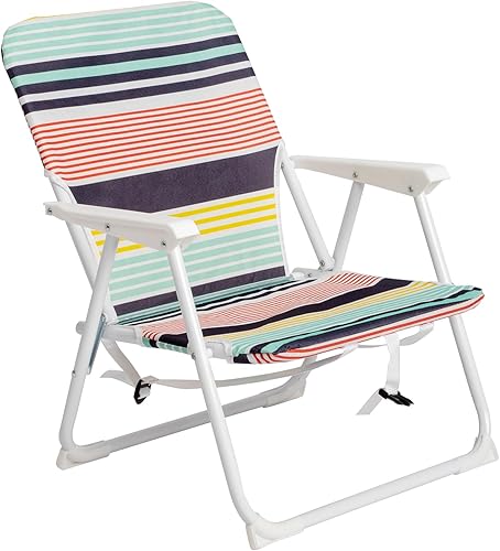 Silla de playa plegable, mochila portátil plegable con reposabrazos de madera, silla de campamento ligera para exteriores, mochila con marco de