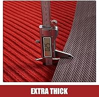 Vista 4 de HOMBYS Alfombra roja extra gruesa de 450 GSM para fiestas y eventos, 3 x 10 pies, camino de pasillo rojo para ceremonia de boda, alfombra