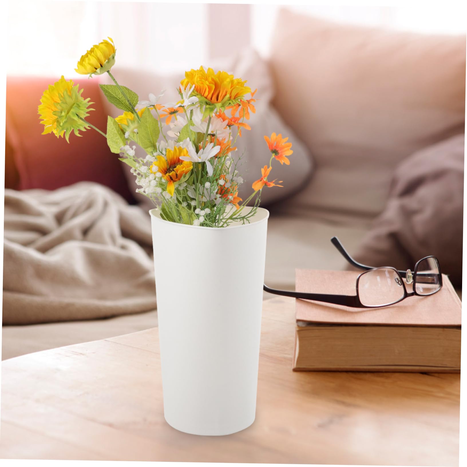 Yardwe Vaso In Ferro A Secchiello Per Composizioni Floreali - Stile Rustico Per Fiori Secchi E Artificiali - Taglia 20 O 30 Cm