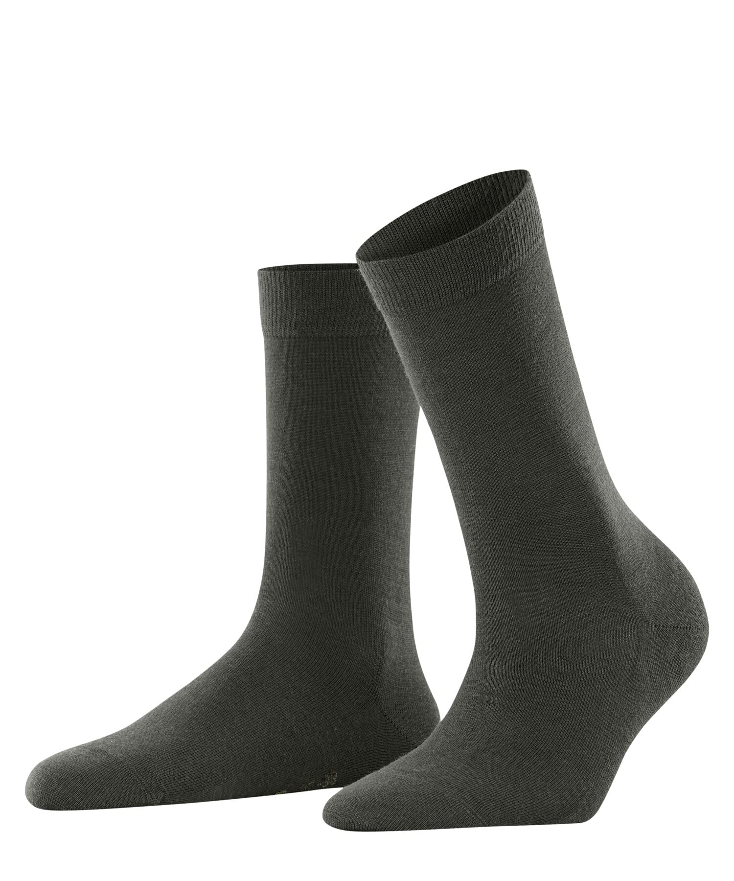 FALKE Women's Softmerino W So Wool Cotton Plain 1 Pair Socks, Green Military 7826, 5.5-6.5