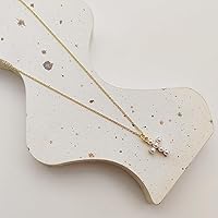 Vista 7 de Collar de perlas de 0.2360.315 pulgadas (60.315 in), delicado collar de perlas de imitación, collar de perlas de boda, joyería delicada para mujer