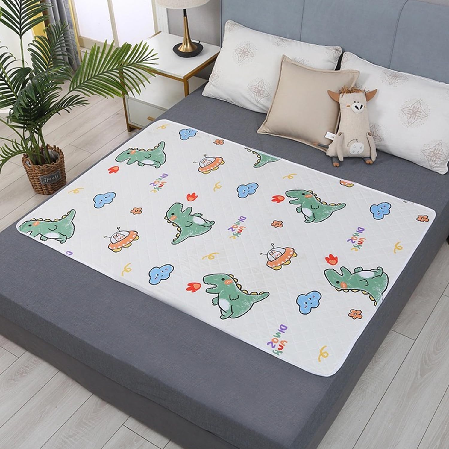 Almohadillas de cama reutilizables y lavables, almohadillas impermeables para incontinencia, almohadillas absorbentes antideslizantes para personas mayores, niños, hospitales, mascotas, 28 x 36