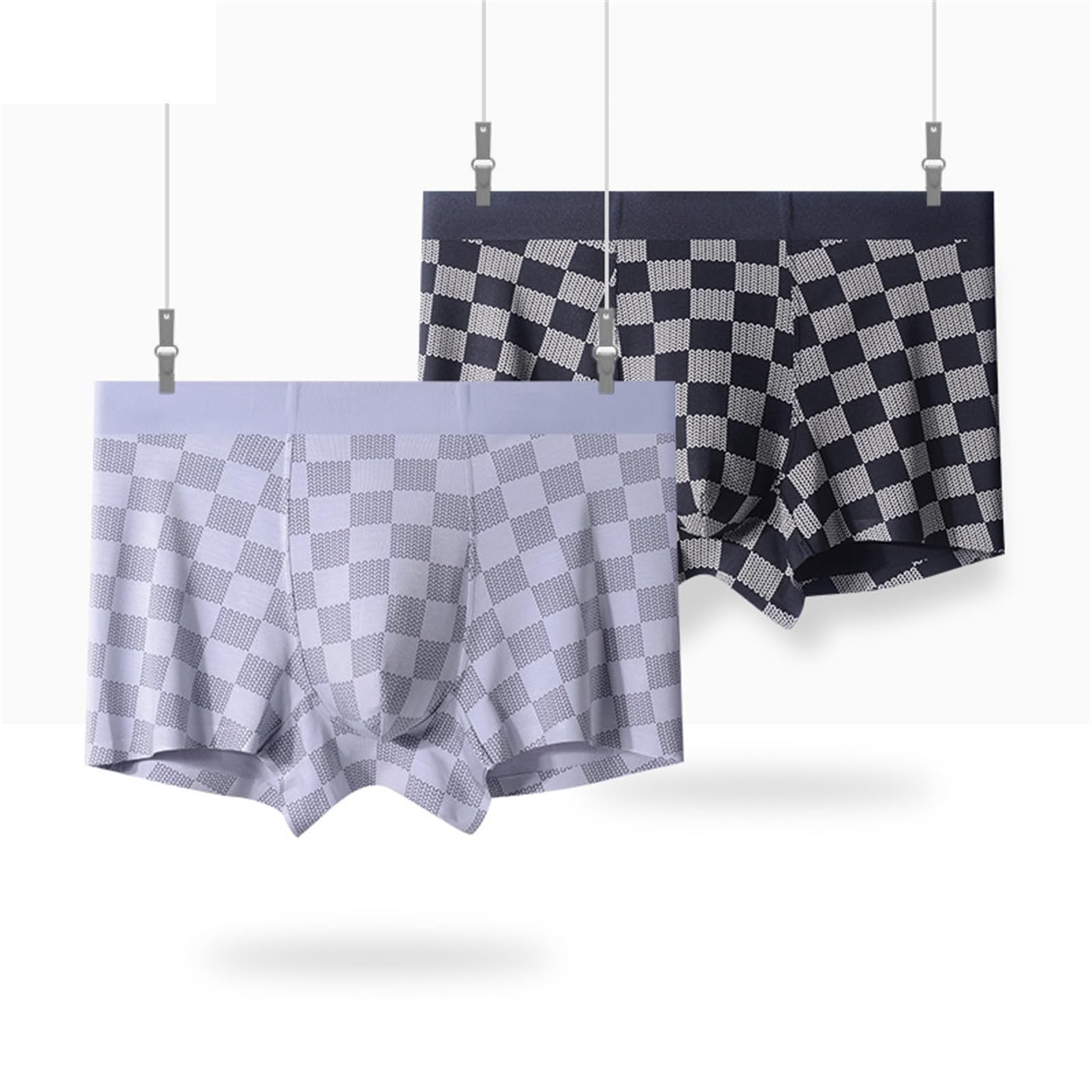 Boxer Uomo Biancheria Intima da Uomo Cool Modal Seamless Print Boxer Slips 3 Confezioni
