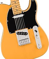 Vista 5 de Fender Player II Telecaster - Paquete color caramelo claro con estuche, correa, cable, paquete de 3 púas y kit de limpieza para guitarra
