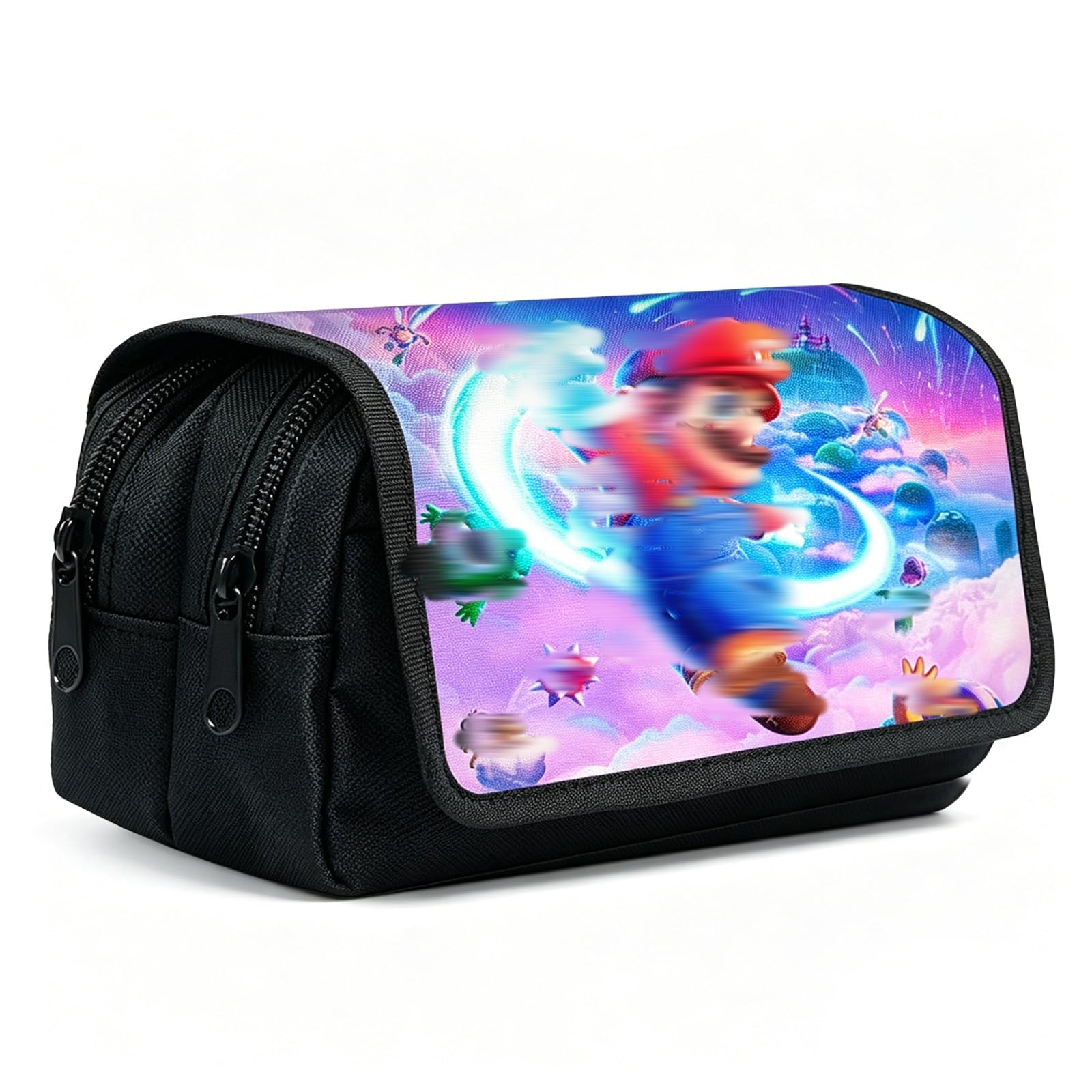 yumcute Pencil Case Large Capacity Pen Bag with Zipper Double-Layer Pencil Case School Supplies with Stationery School Supplies for Kids Teenage Gifts for Boys Girls