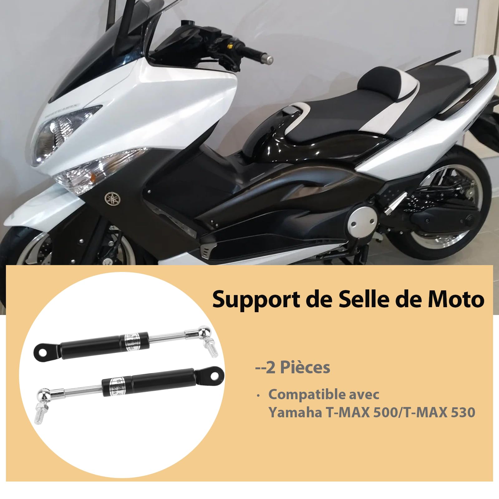 Coppia Ammortizzatori Sedile Moto per Yamaha T-MAX 500/T-MAX 530
