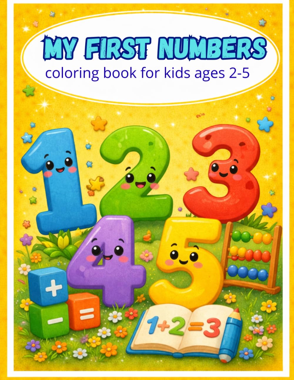 My first numbers: Coloring book for kids ages 2-5