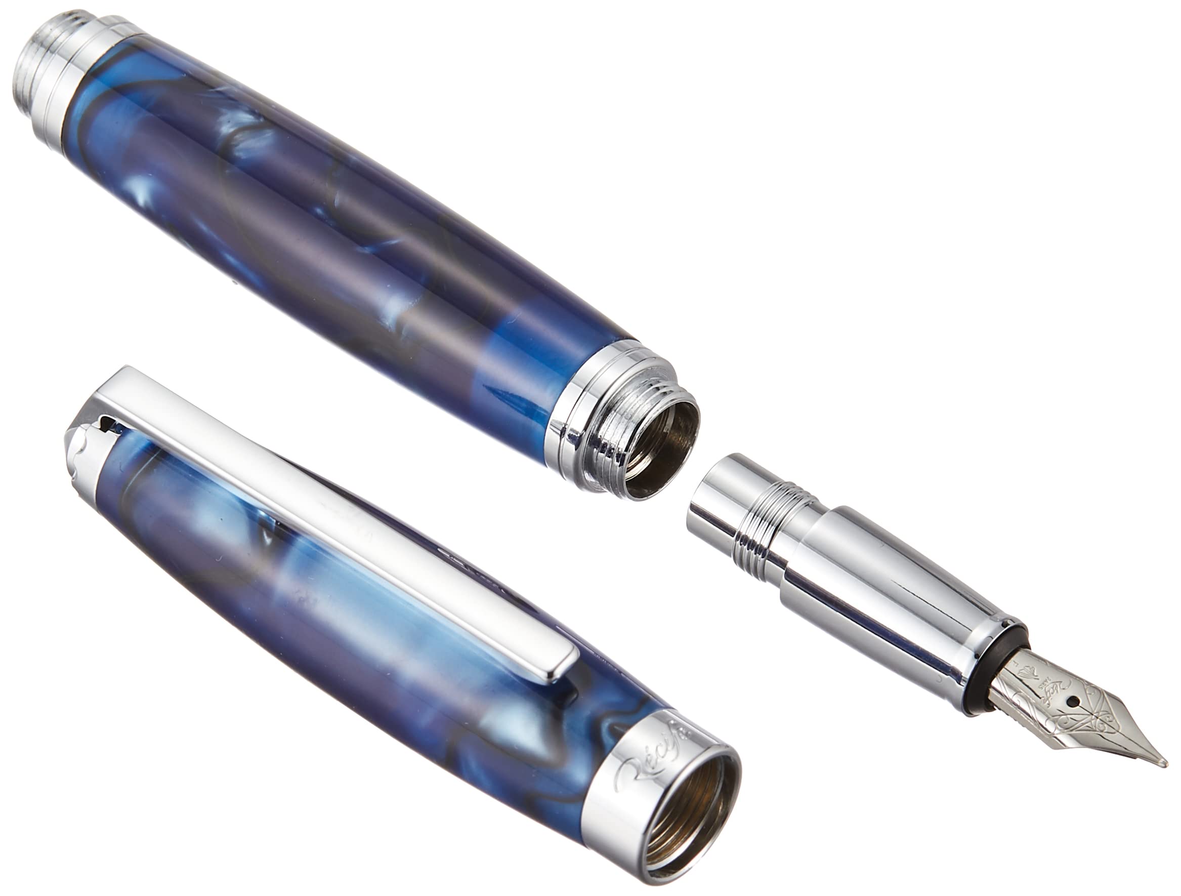 Amazon | レシーフ パールソユーズ 万年筆 ダークブルー 細字 | 万年筆