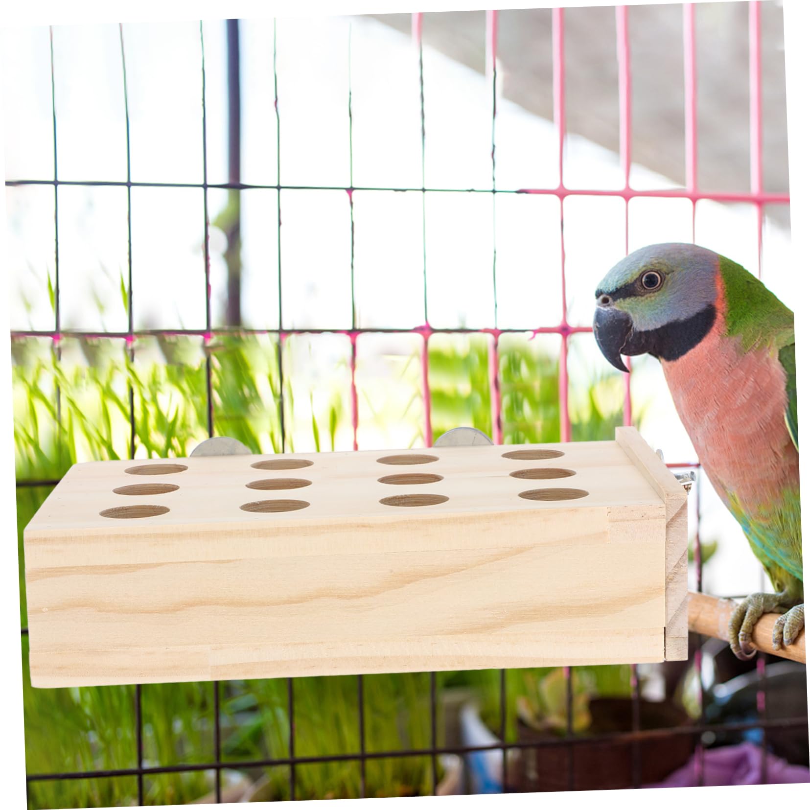 BESPORTBLE 4piezas Juguete De Masticación para Pájaros Accesorio Interactivo para Jaula De Periquitos Juguete De Entretenimiento para Aves Pequeñas para Desarrollar Habilidades y Combatir