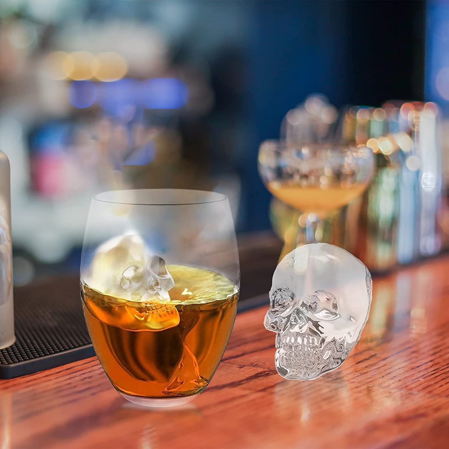 Bandejas de Cubitos de Hielo, Molde Para Hielo Esferas Y Cubos Grandes con Tapa, 4 Piezas