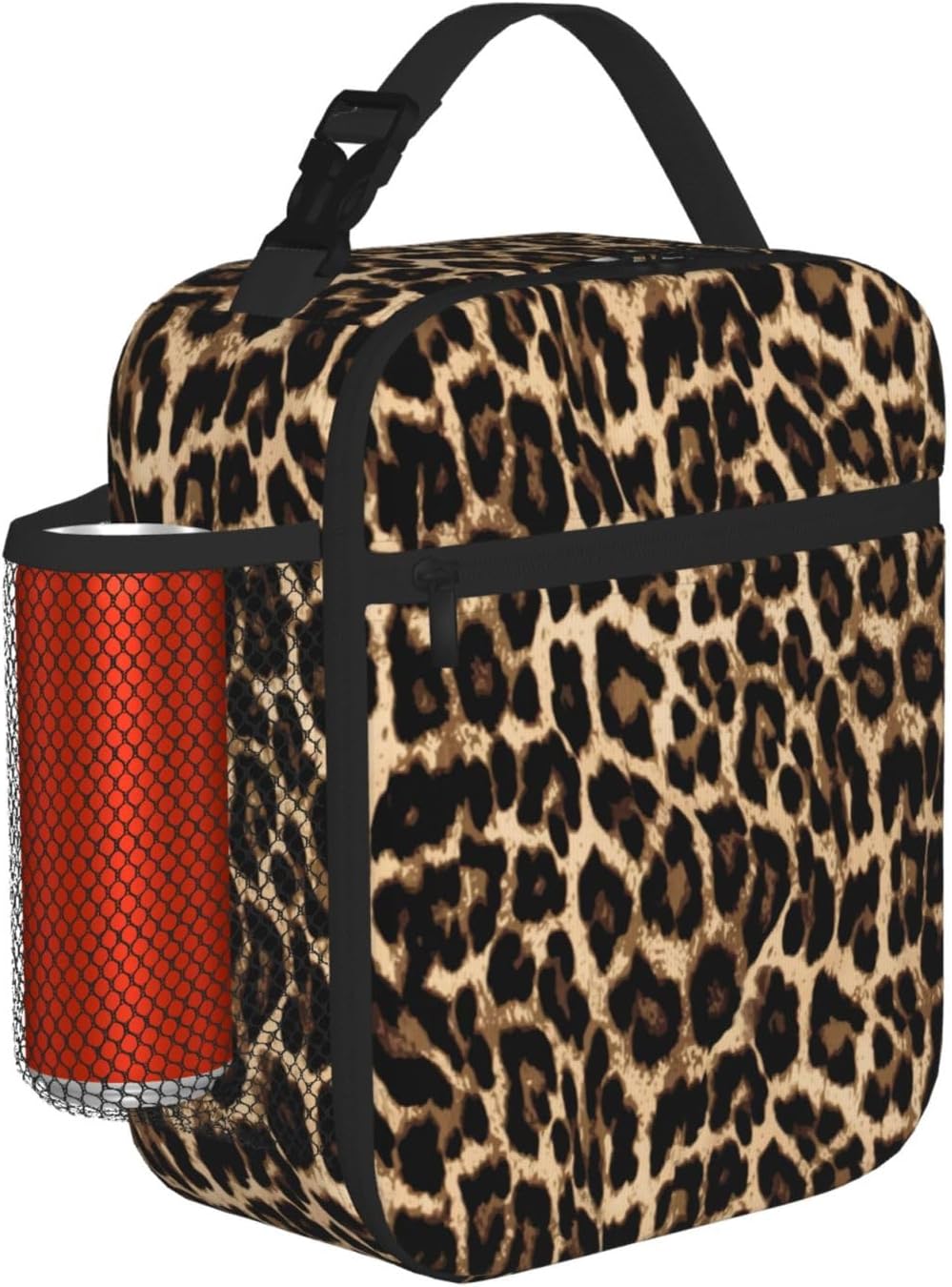Leopard Cheetah Print African Animal Hunting Lunch Box Lunch Bag For Women Adults Men - Insulated Reusable Cute Lunch Bag With Large Capacity - Cooler Lunch Container For Work/Travel/Office