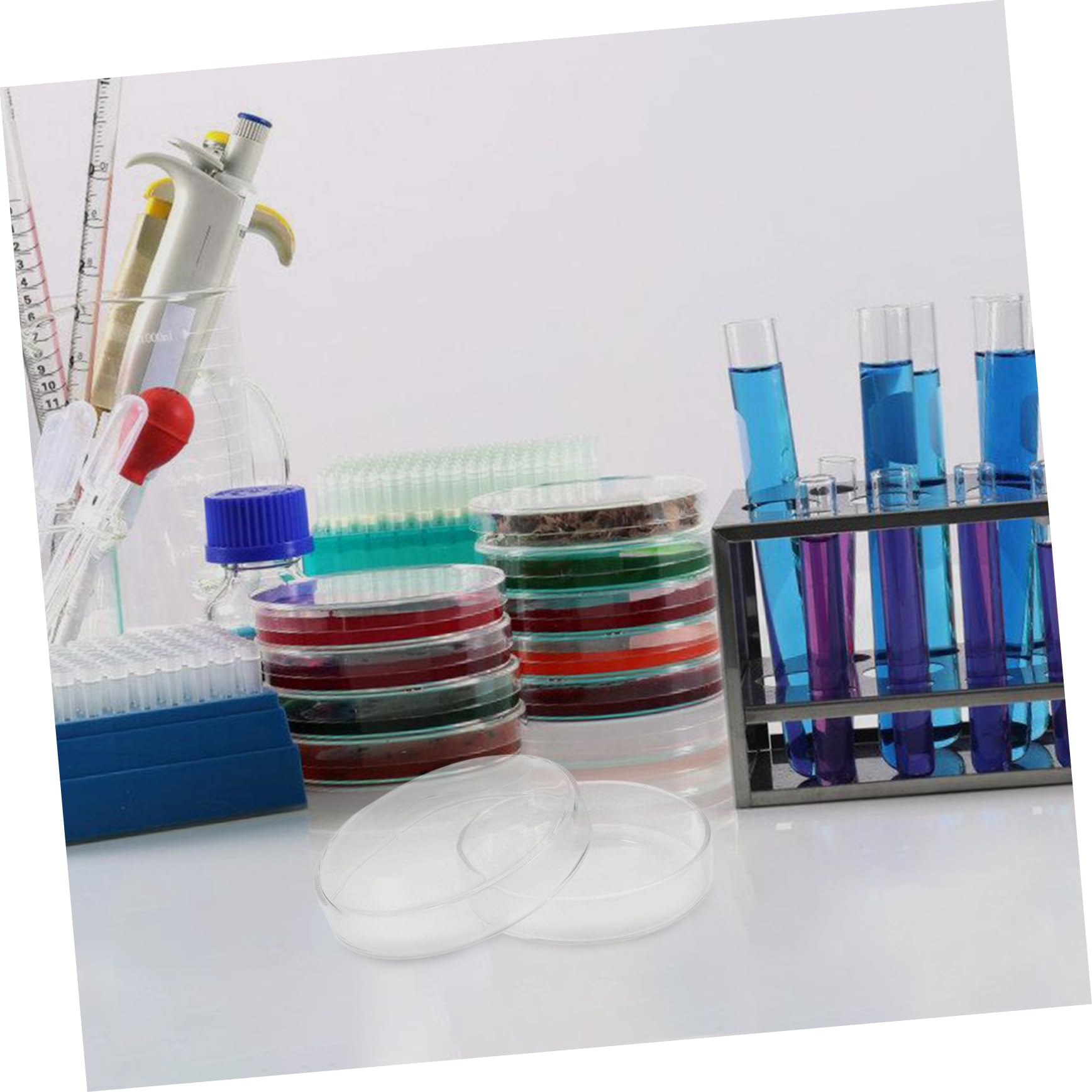 ULTECHNOVO 5 Stück Glas Petrischale Zellkulturplatte Für Laborkulturschale Zellkulturschale Petrischale Laborkulturschale Laborzellkulturplatte Kultivierungsplatte Hoher Borosilikatgehalt