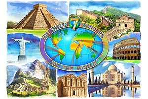 Posterazzi Seven Wonder of the World Poster Print