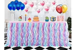 4ft Pastel Rainbow Tutu Table Skirt for All Occasions