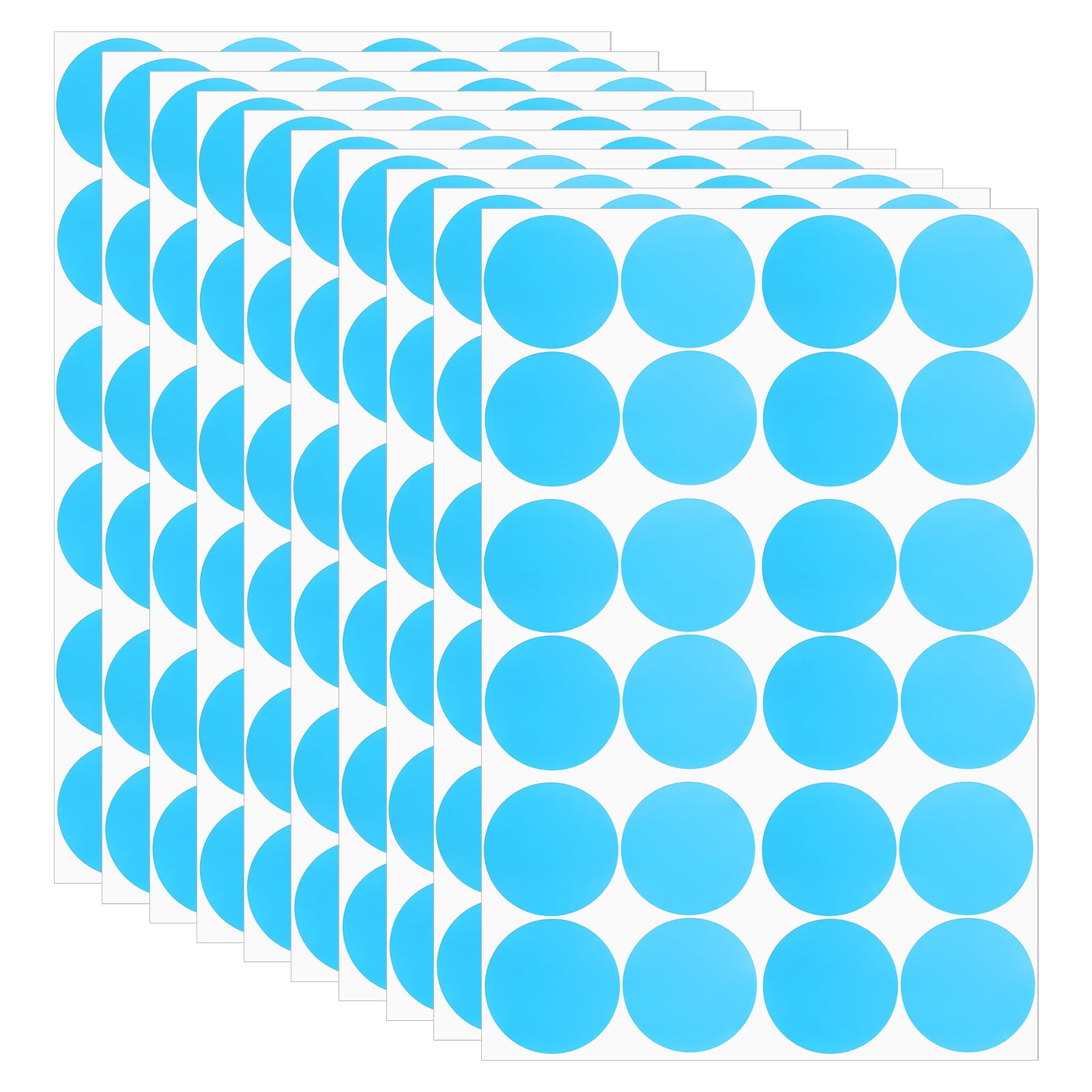 PATIKIL Round Colored Stickers 1.2"