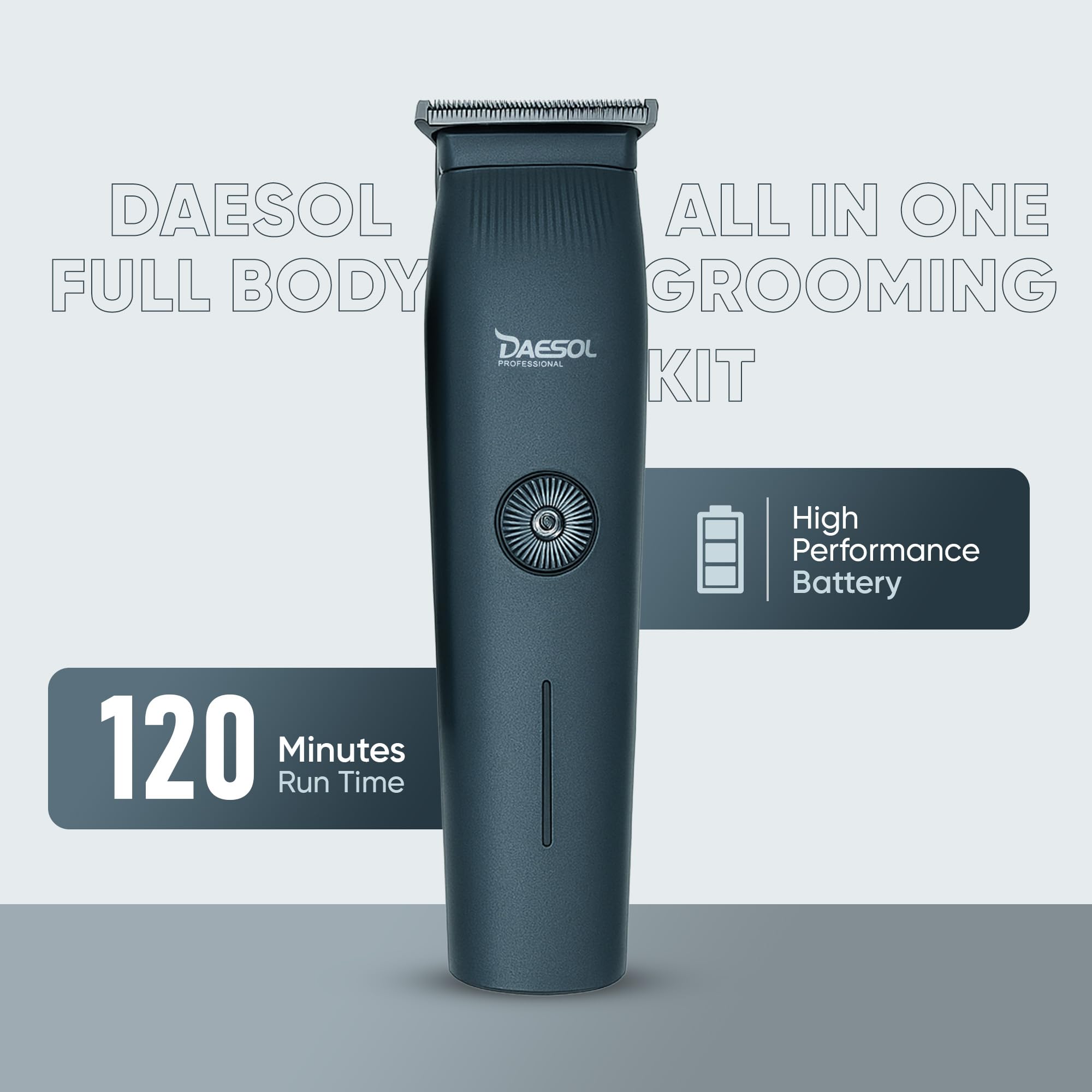 DAESOL Professional 3 in 1 Electric Trimmer, Cordless Rechargeable Hair Clippers with Combs - Image 4