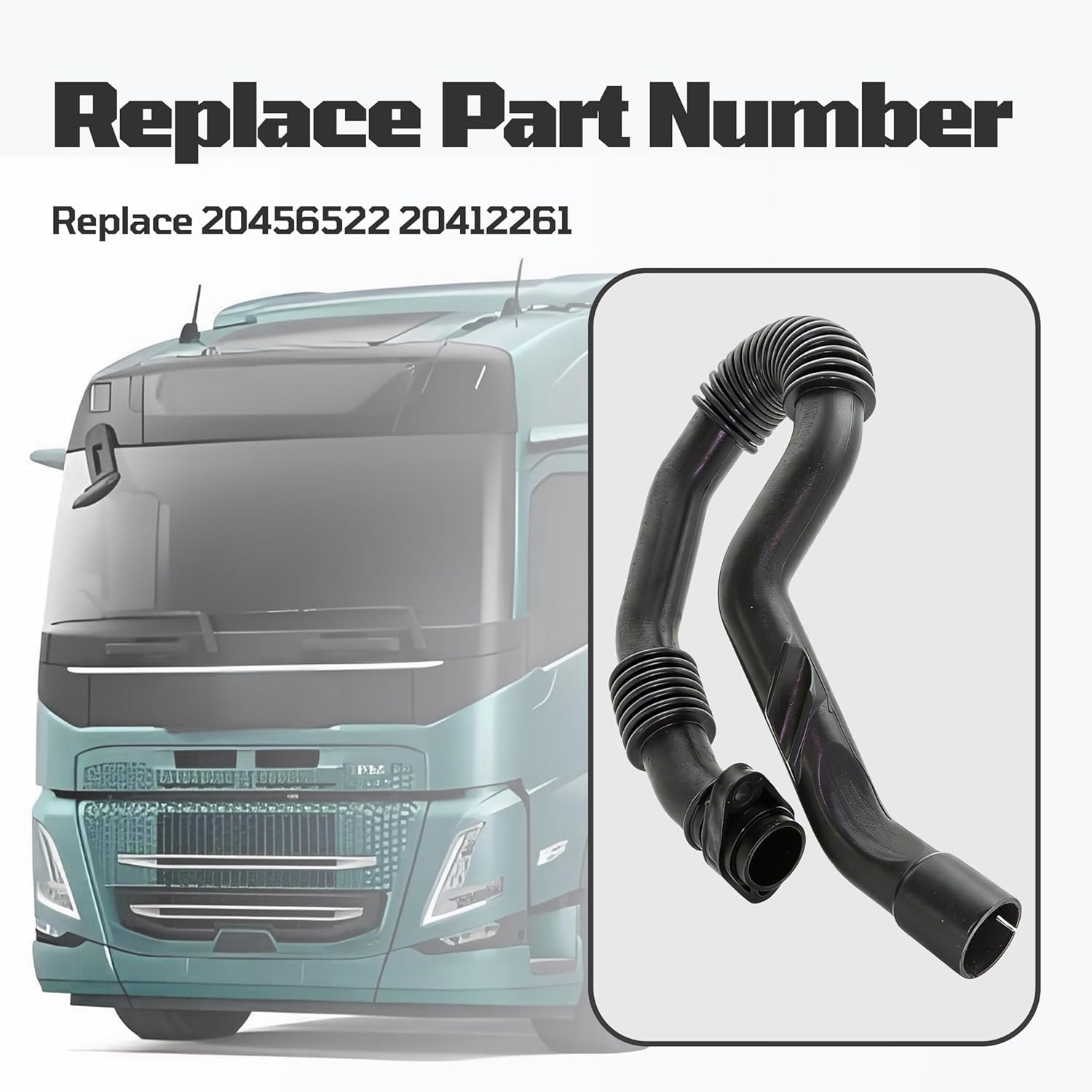 Oil Filler Pipe Fit for Volvo FM FH Euro Truck, Oil Fill Tube Replace 20456522 20412261