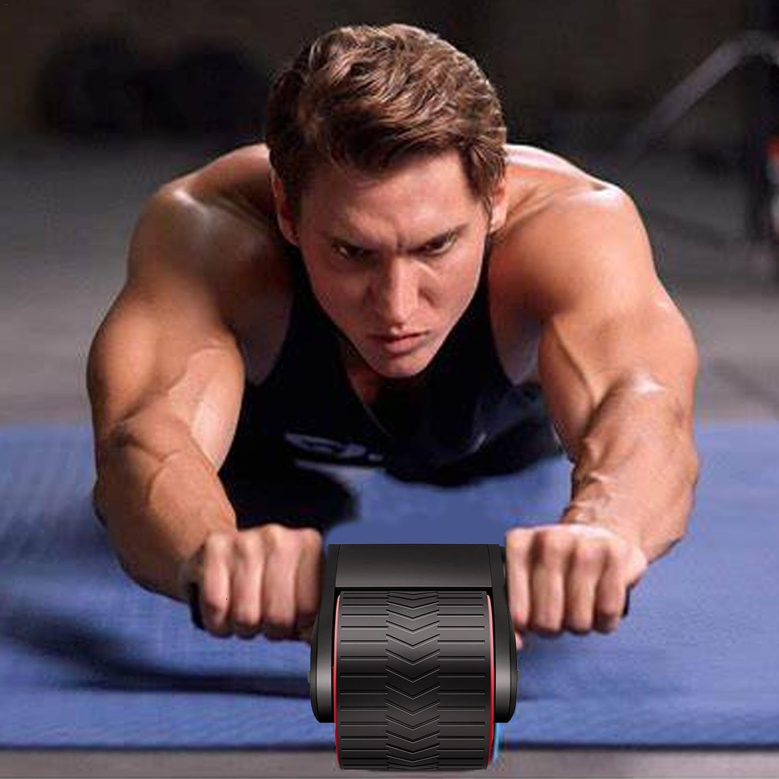 Bauchtrainingsrad | Automatisches Rebound Ab Wheel | Home Gym Ab Roller, Bauchrad für Home Workouts, Roller für Core Workouts, Ab Übungsgeräte, Bauchroller mit Automatischem Rebound