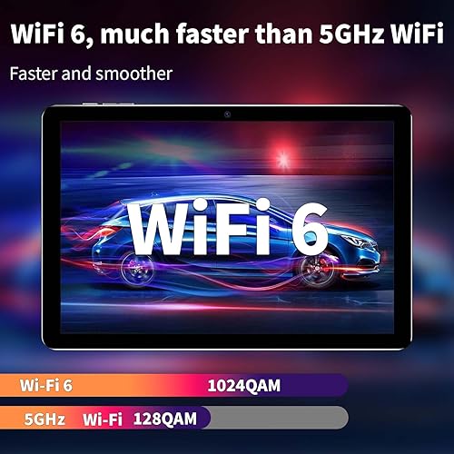 Miniatura 2 de Tablet Android 13 con teclado, tabletas de 10 pulgadas actualizadas 2023 con 6 GB de RAM + 64 GB de ROM + procesador de cuatro núcleos expandido de