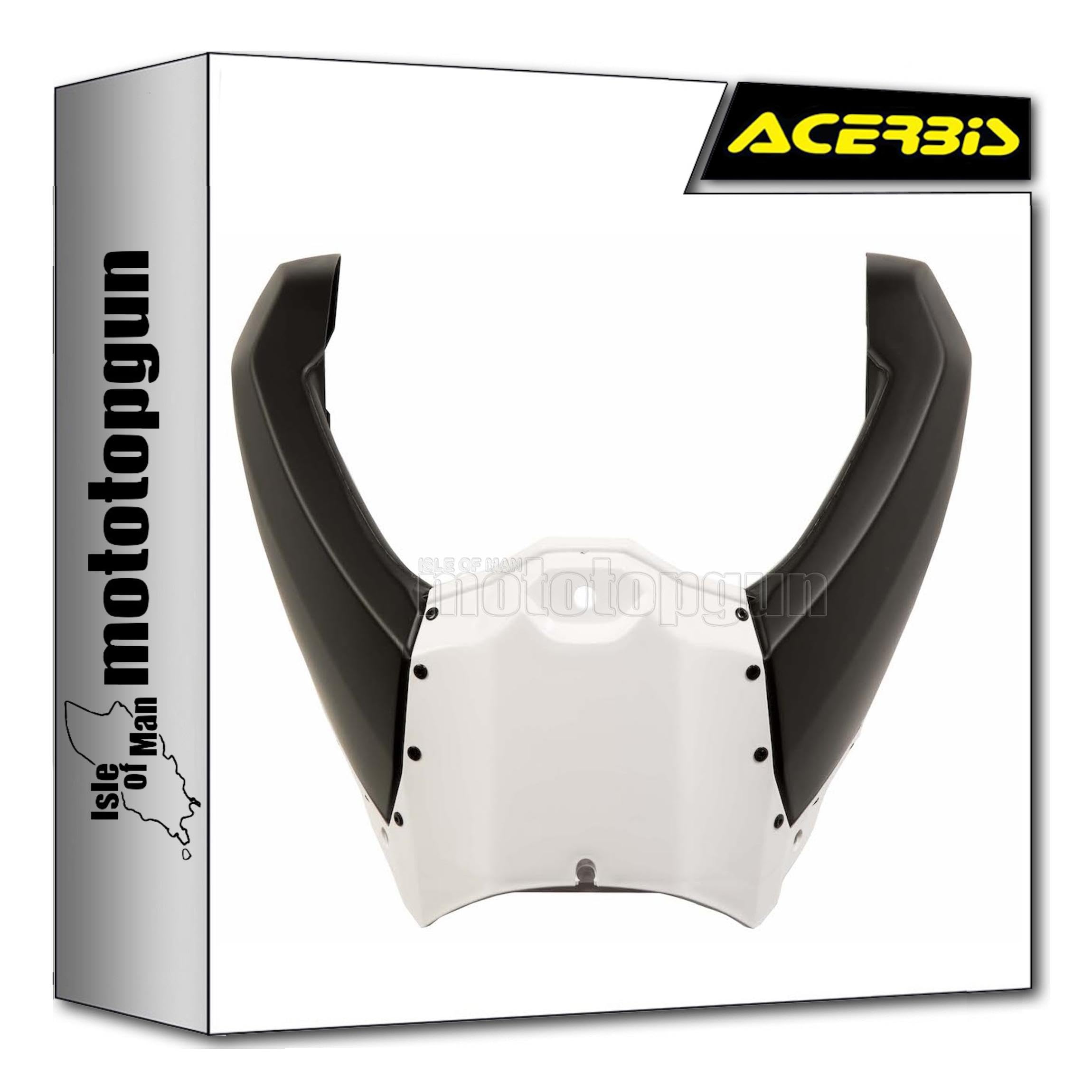 Radiator scoops Acerbis blancs et noirs : refroidissement maximal YZF 250