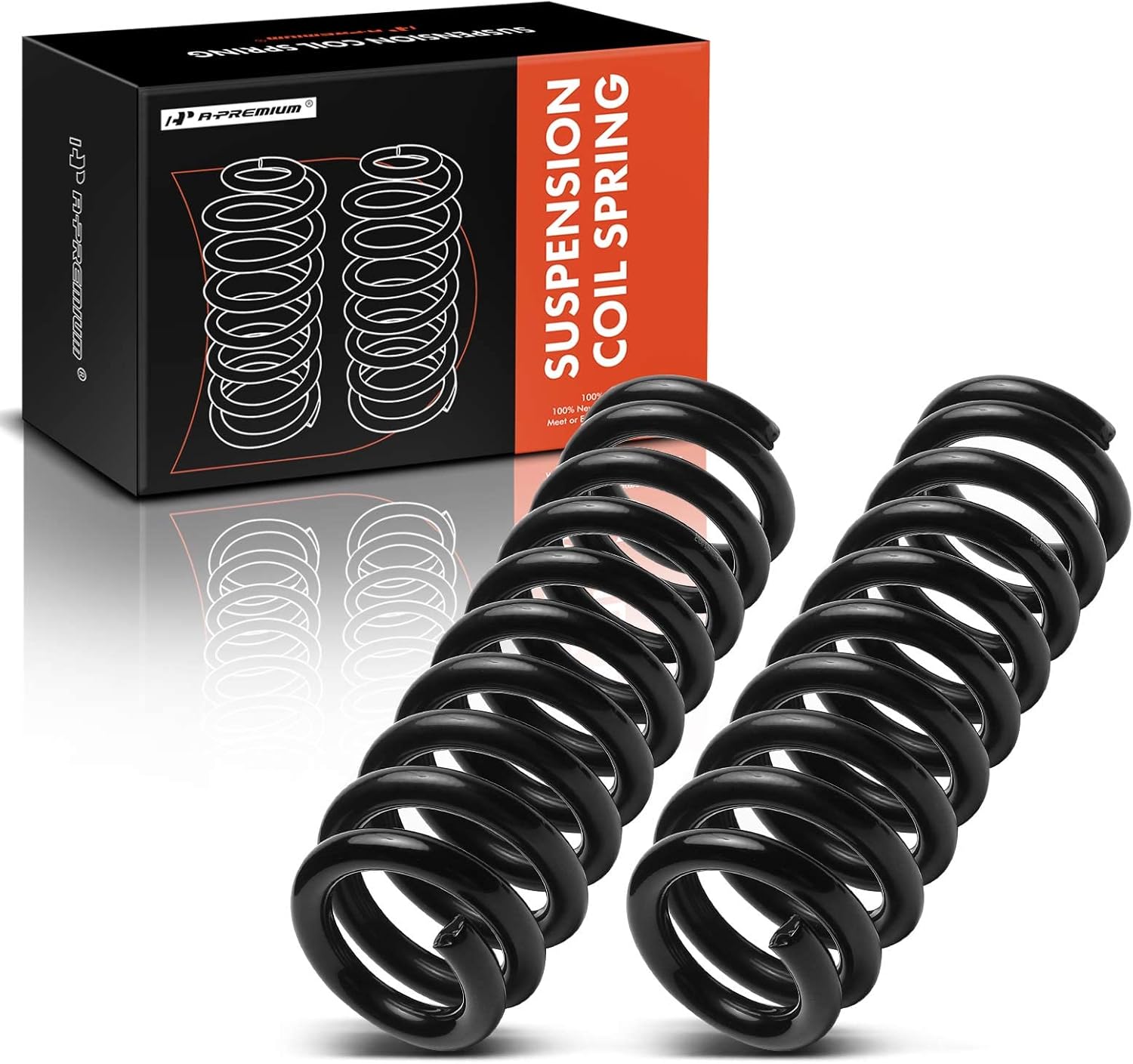 A-Premium Front Coil Springs Compatible with Toyota 4Runner 1996-2007, FJ Cruiser 2007-2010, Driver and Passenger Side, 2-Pack, Replace# 4813135110, 4813135120