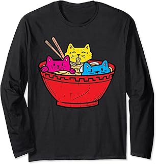 Pansexual Cat Ramen Kawaii Japanese Food Pan Pride Men Women Manga Larga