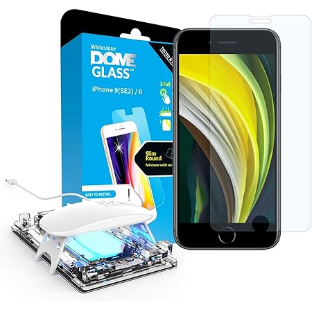 Dome Glass Whitestone Displayschutzfolie Fur Iphone Se Vollstandige Abdeckung Gehartetes Glas Einfache Anbringung Fur Apple Iphone Se2 9 8 1 Stuck Amazon De Elektronik