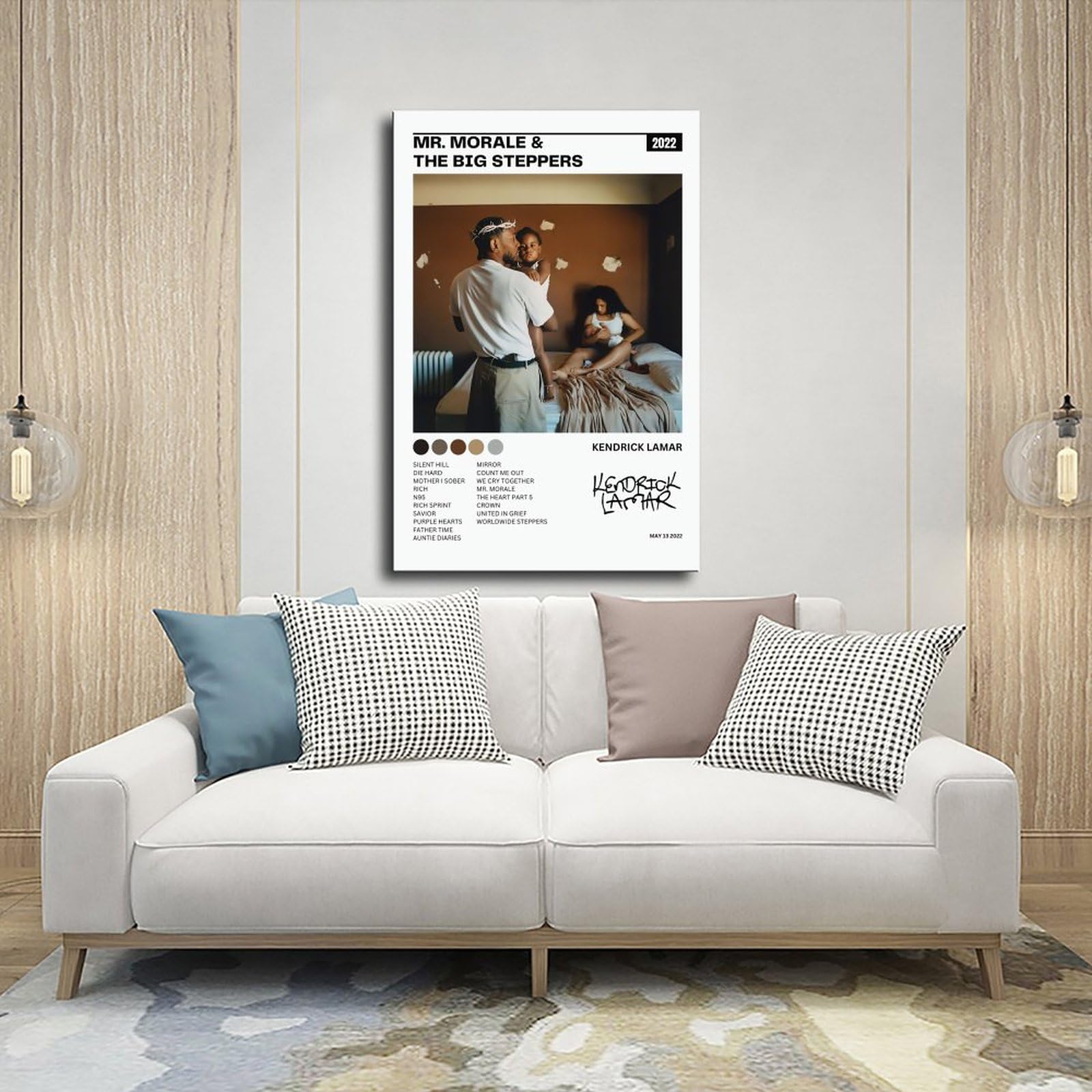 Affiche Toile Kendrick Lamar Mr. Morale & The Big Steppers - Poster Rap 30x45 Cm Sans Cadre