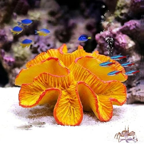POPETPOP Decoración de arrecifes de coral: coral triturado artificial para acuario de agua dulce, decoración de plantas de pecera para el paisaje