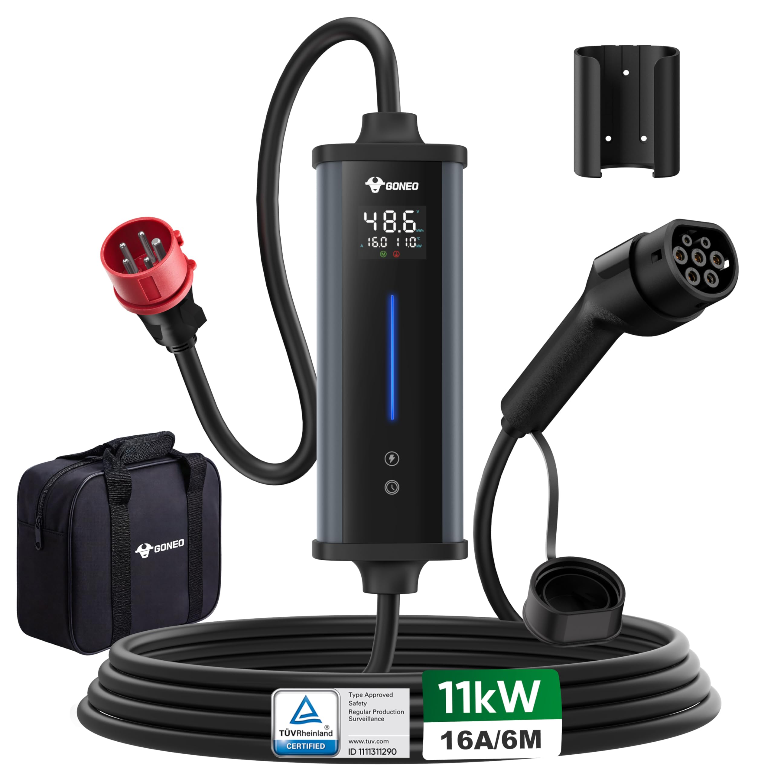 GONEO Mobile Wallbox Ladekabel CEE 16A auf Typ 2