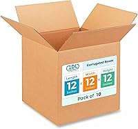 Vista 111 de Cajas largas de envío y mudanza de 28 x 12 x 12 pulgadas (paquete de 10) – Resistencia extra 200 lb vs regulares – Cajas de cartón corrugado