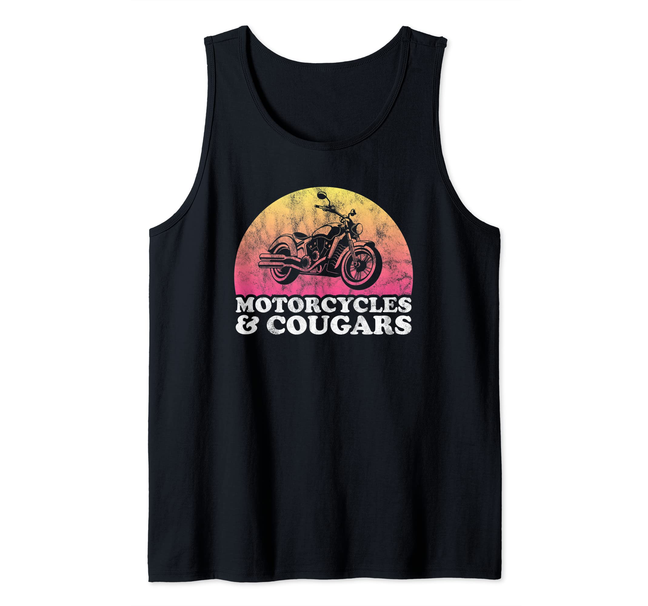 Motorcycle and Cougar Motorcycles and Cougars Tank Top