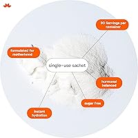 Vista 3 de M.O.O. Polvo de electrolitos para mamás, mezcla de bebida para embarazo y posparto con 5 electrolitos, 5 vitaminas esenciales, apoya la lactancia