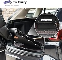 Vista 6 de Mesa plegable de 1,2 m portátil de plástico resistente plegable por la mitad mesa de uso múltiple pequeña para interiores y exteriores de altura