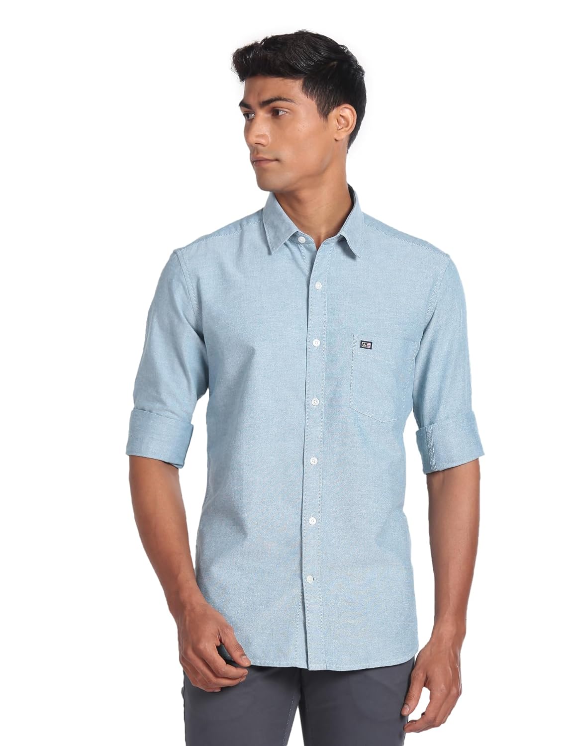 Arrow Men’s Solid Slim Fit Shirt